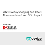 CONSUMER INTENT: HOLIDAY SHOPPING AND TRAVEL 2021 - OAAA