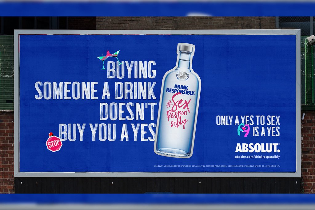 Vodka maker Absolut teamed up with Rape, Abuse & Incest National Network (RAINN)