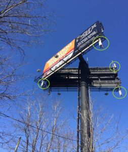 Billboard with Small Cell Antenna