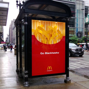 bus stop shelter advertising