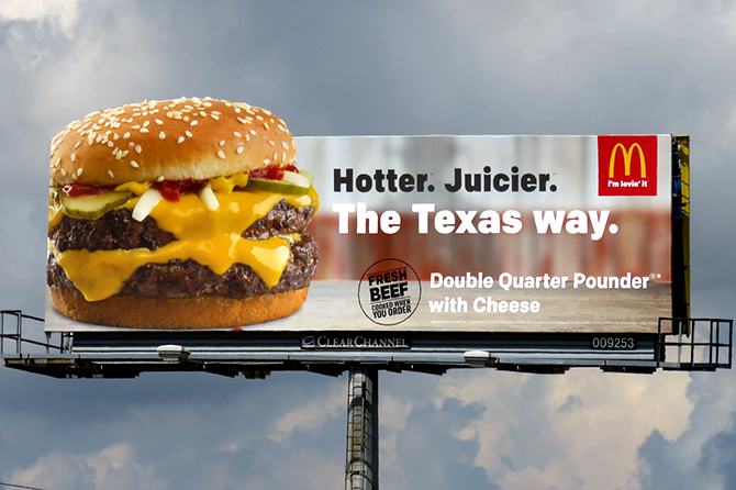 McDonalds Texas Billboard