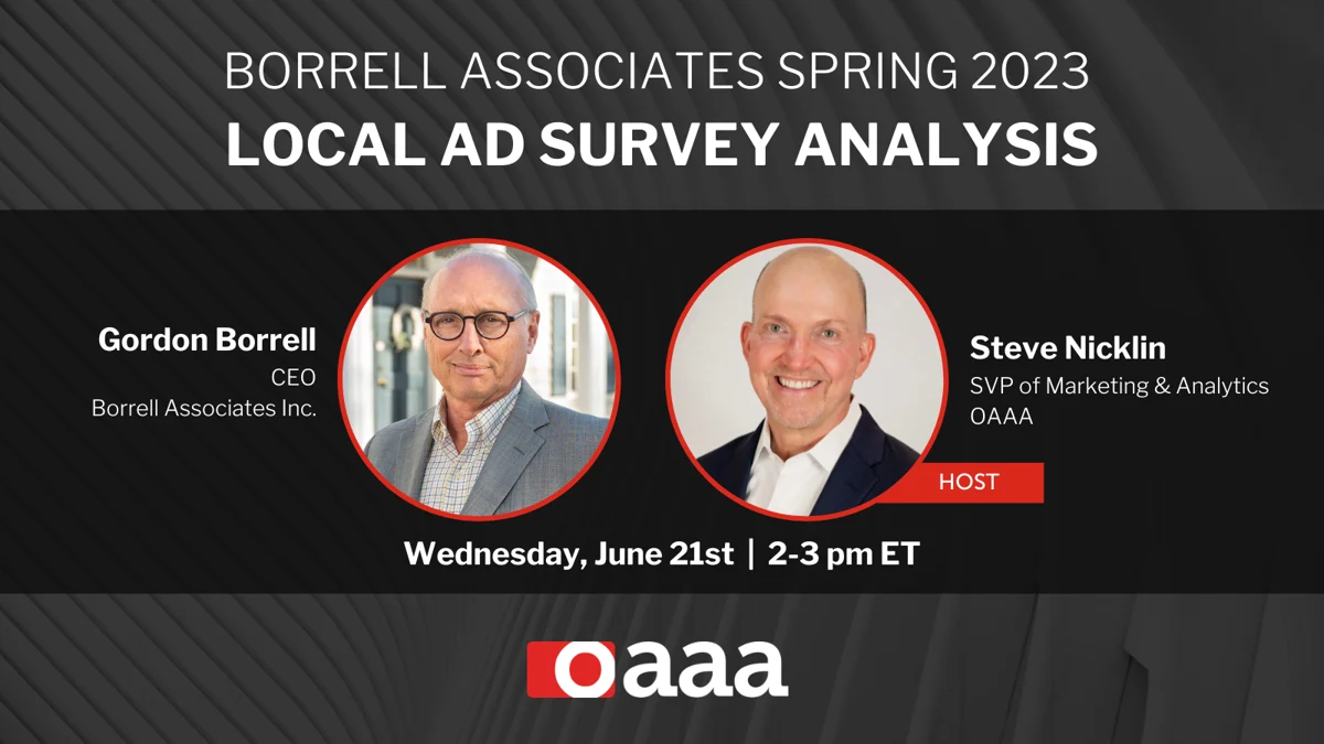 [OAAA Webinar] Borrell Associates Spring 2023 Local Ad Survey Analysis