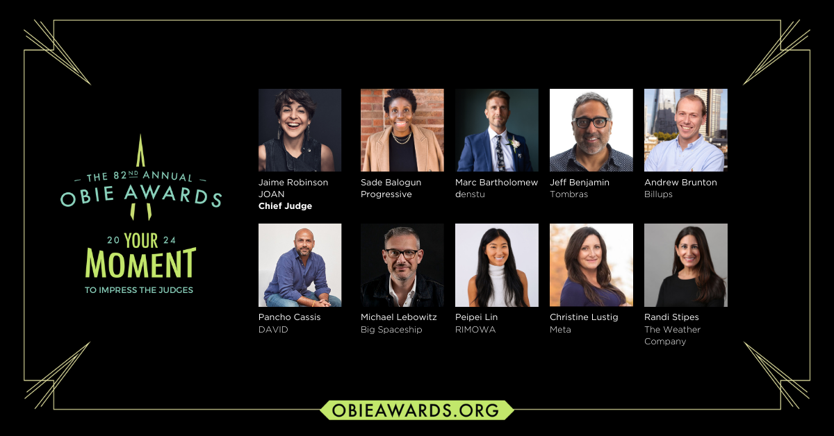 OAAA Announces 82nd OBIE Awards Jury