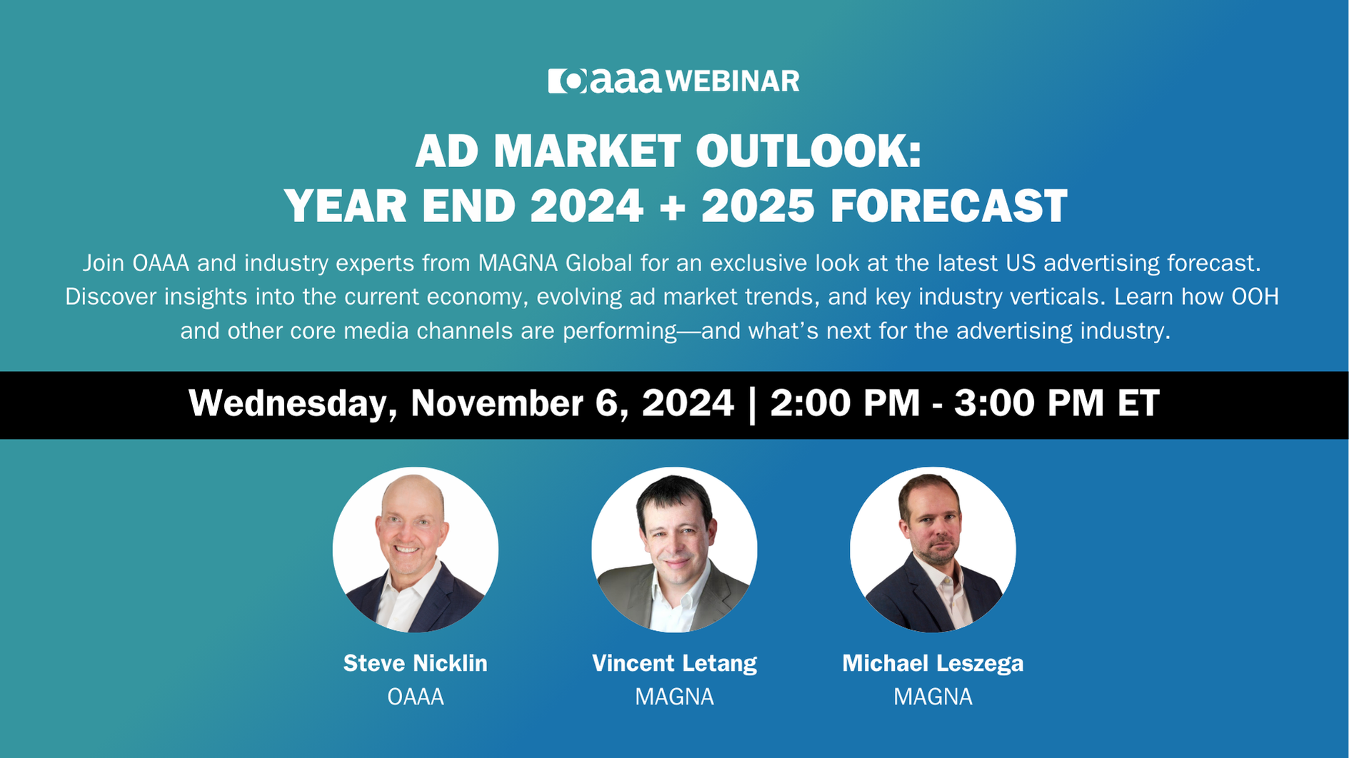 Ad Market Outlook: Year end 2024 + 2025 Forecast