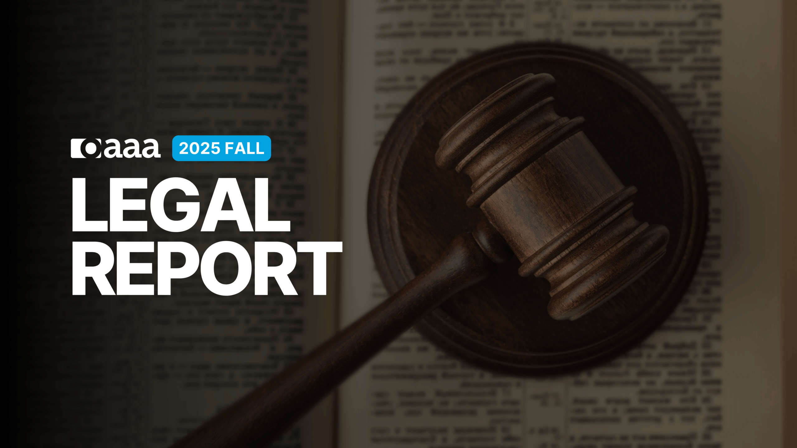 2025 Fall Legal Report